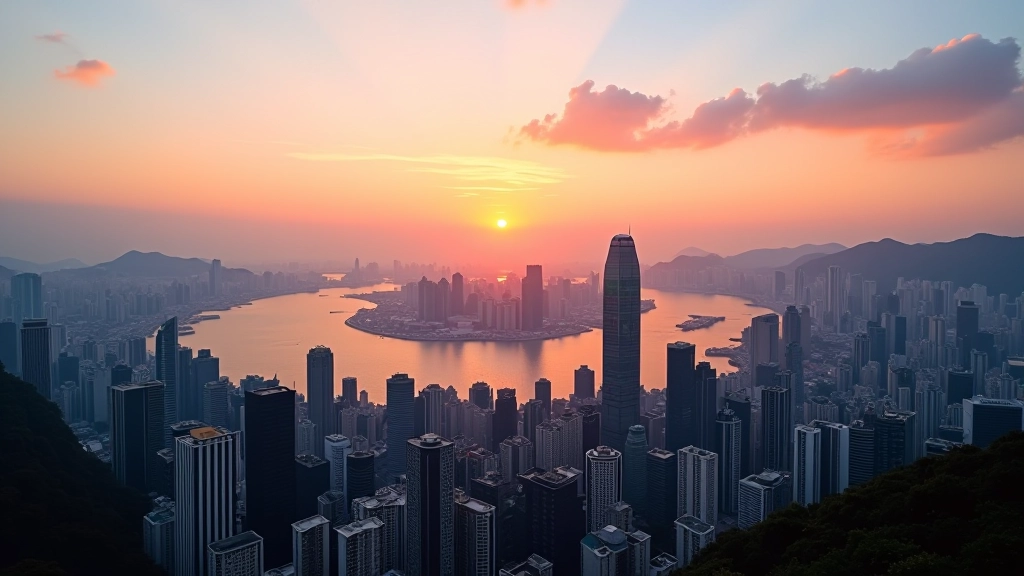 Hong Kong skyline at dusk representing financial growth